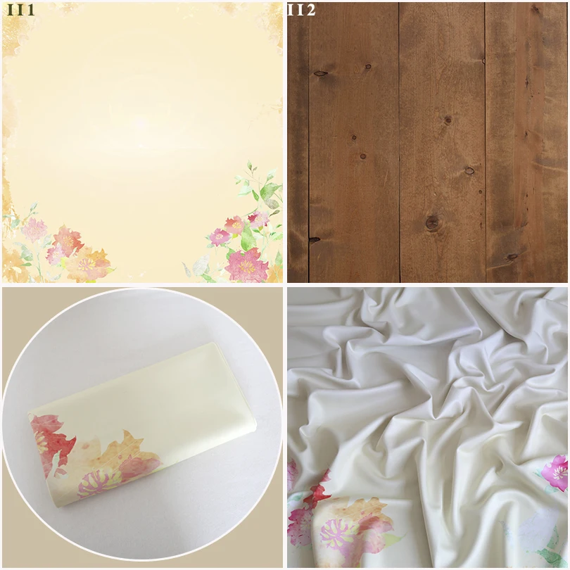 

Vintage Wood Planks Photography Printed Backdrop Props Winkle Free Fabric Bancground Newborn Photography Props