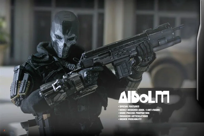 1/6 AIDOL 3 полный набор фигурка(Ai-3) США аниме скрещенные кости макет головы одежда оружие Модель игрушки для фанатов коллекция подарок