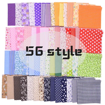 

Cotton Printed Fabric Cloth Sewing Quilting Fabrics for Patchwork Needlework DIY Handmade Accessories Doll Cloth 25*25cm/50*50cm