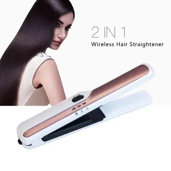 

Professional Cordless Usb Mini Hair Straightener Flat Iron Straightening Plank Crimper Corrugated Tongs For Hair Styling Styler