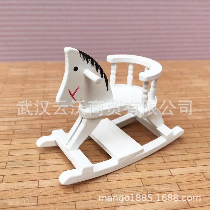 

1: 12 Dollhouse Mini Furniture Model CHILDREN'S Room Scene Accessories White Wood Shake Trojan