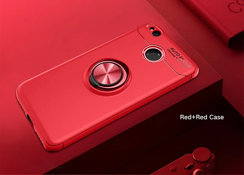 Мягкий силиконовый матовый чехол на заднюю панель Xiaomi Redmi 4X с кольцом-держателем для пальца Xiomi Redmi 4A Redmi4X Redmi4A чехол на магните для автомобиля