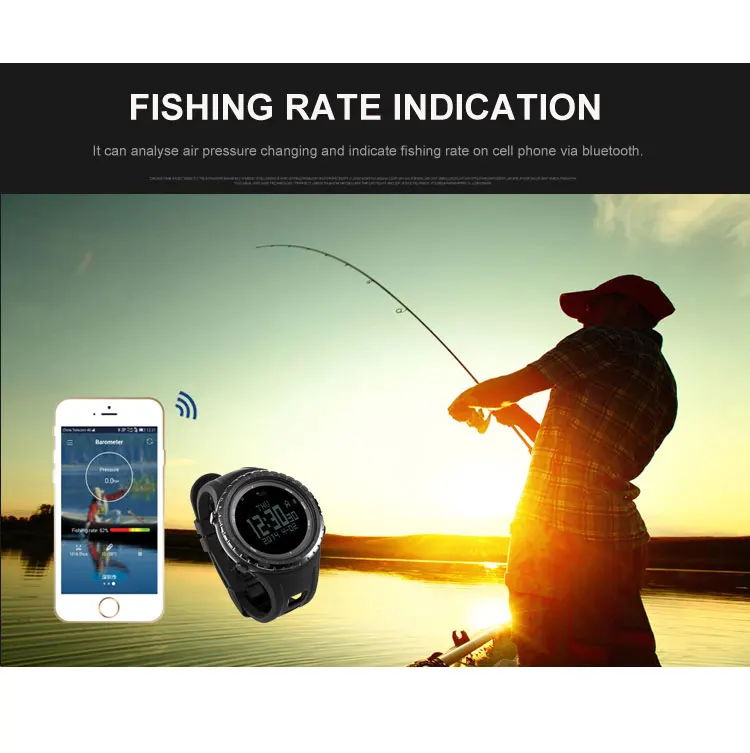 

Digital Smart Bluetooth Sport Wrist Watch Barometer For Android iPhone
