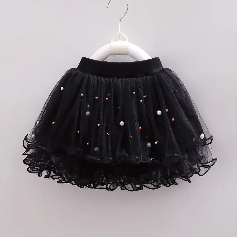 Baby Red Tutu Pearl Kids Skirt for Girls