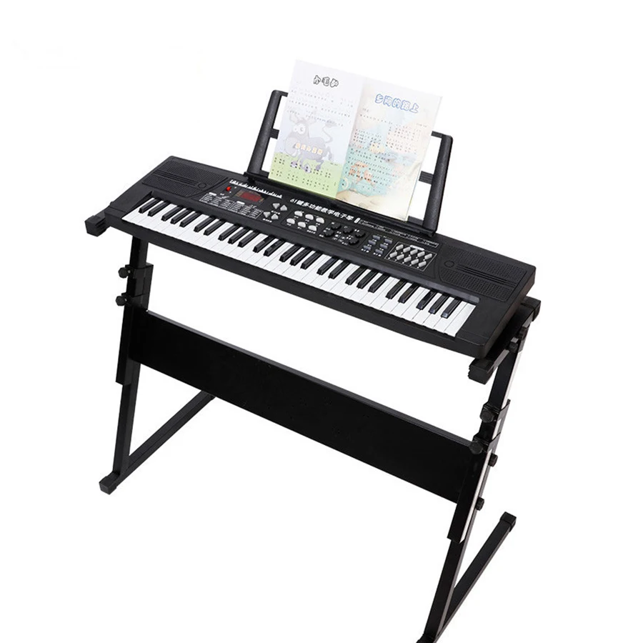 Electronic Piano Rack Adjustable Black Heightening Stand Keyboard Instrument Support Holder Parts Accessoreis For 61 54 44 Keys | Игрушки и