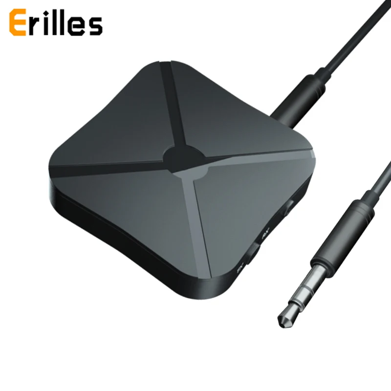 

2 in 1 Bluetooth 4.2 Wireless Transmitter Receiver 3.5mm Jack Stereo Audio Adapter KN319 for TV Headphones Speakers w/RCA Cable