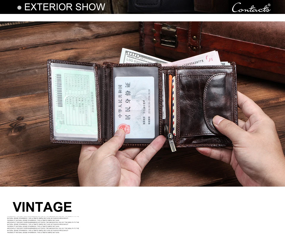 Гравировка натуральная кожа мужской кошелек портмоне маленький держатель для карт Cartera Portomonee мужской кошелек винтажные сумки для денег