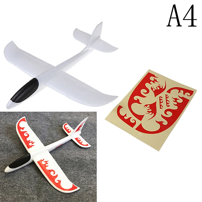 DIY Hand Throw Flying Glider Planes Toys For Children Foam Aeroplane Model Party Bag Fillers Plane Kids Game 48cm | Игрушки и хобби