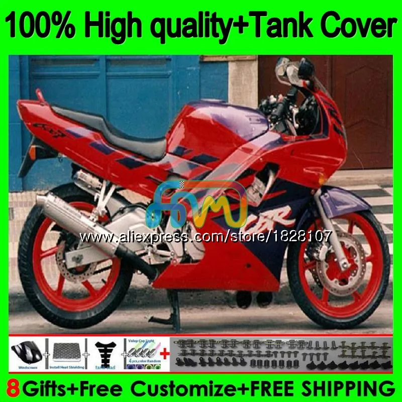 Майка для HONDA CBR 600F2 CBR600FS CBR 600 FS F2 91 92 93 94 1BS. 61 CBR600 F2 CBR600F2 1991 1992 1993 1994 обтекатель Цвет: пурпурно-красный - Цвет: No. 1