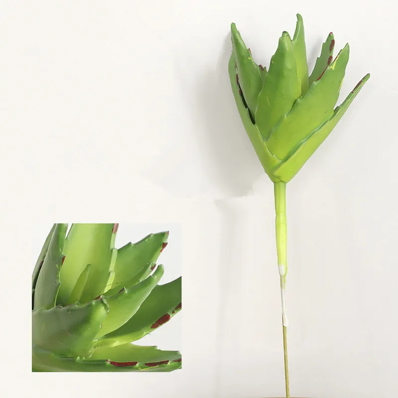 Высококачественное моделирование суккулента алоэ вера, растение Diy суккулент домашний декор нордическое зеленое растение поддельное растение суккулент QW59 - Цвет: green small