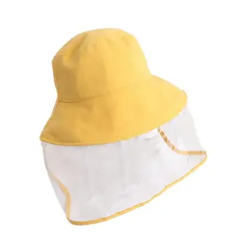 

Children Anti-Droplet Sun-Proof Full Face Shield Cover Protective Bucket Hat Cap