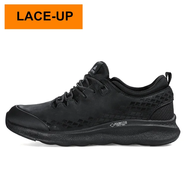 HUMTTO New Leather Mens Shoes Fashion Sneakers for Men Waterproof Winter Luxury Designer Brand Non-slip Black Man Casual Shoes Blcak 310691A
