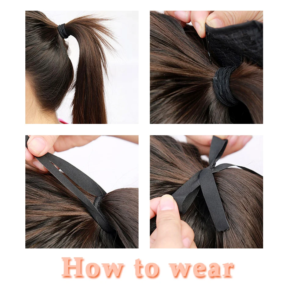Wavy Synthetic Ponytail Drawstring Clip In Ponytail Hair Extensions Heat Resistant Pony Tail Women False Hair