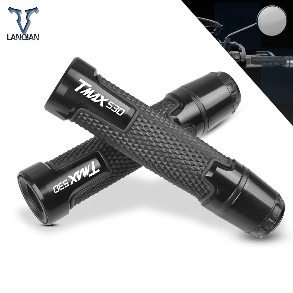 7/8 ''мотоцикл Алюминий пластиковые ручки с логотипом для YAMAHA TMAX530 TMAX 530 T-MAX530 2001 2002 2003 2004 2005 2006