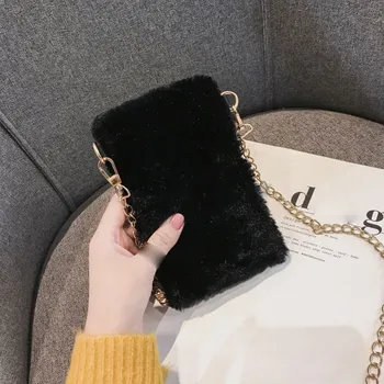 

Women‘s bag Ladies waist bags Fashion Solid Flock Phone Bags Crossbody Shoulder Messenger Bags schoudertas dames #j3s