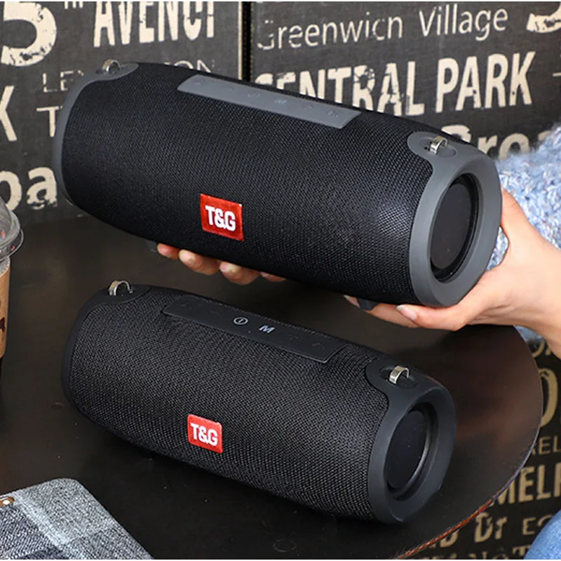 Big Power Portable Wireless Bluetooth Speaker Stereo Speakerphone Music Subwoofer Column Speakers for Computer with FM Radio