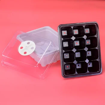 

2 Sets of Seedling Trays Plastic Breathable 12 Cells Seed Flower Germination Tray Planter Nursery Pot