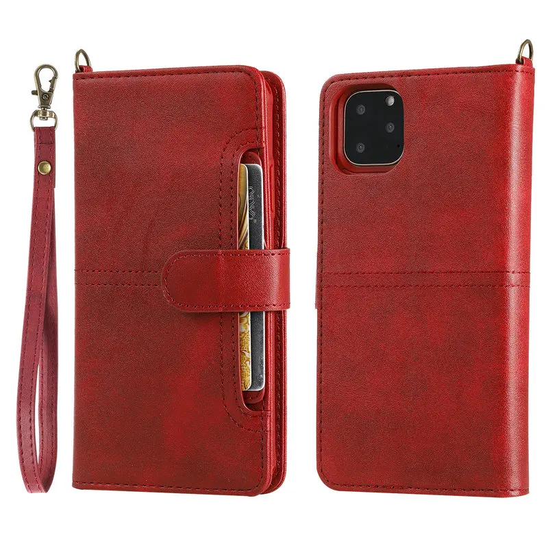 Многофункциональный съемный твердый флип для Coque iPhone11 Pro Max Роскошный чехол кошелек для iPhone 11 Pro Max чехол iPhone11 11Pro