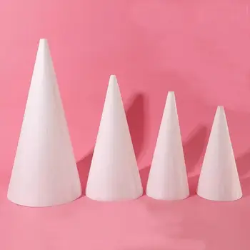 

Foam Cone DIY Styrofoam Cone Foam Cake Cake Model Tip Cone for Arts and Crafts DIY Baking Cake Mould Festival Decorations