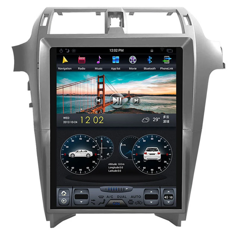 

15" tesla style vertical screen android 8.1 Six core Car GPS radio Navigation for Lexus GX GX400 GX460 2010-2017
