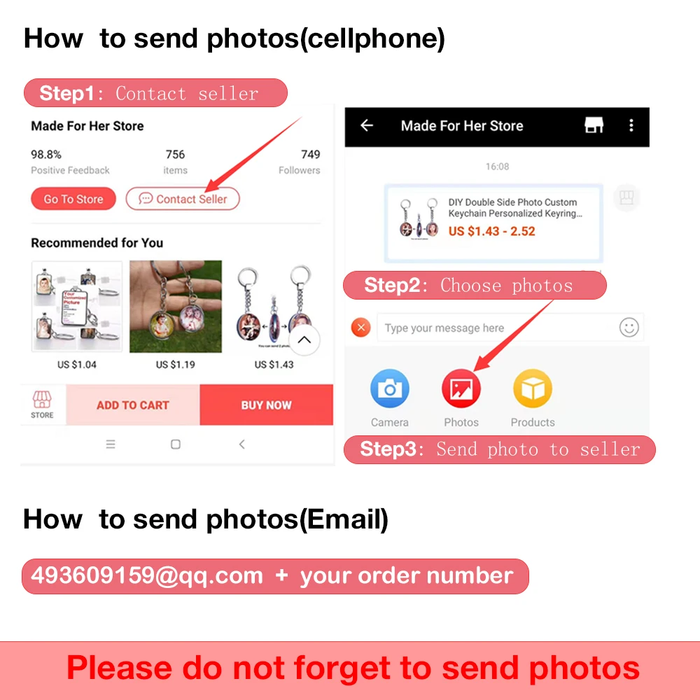 Брелок для ключей на заказ фотоцепочки не выцветающие Настраиваемые кольца фото
