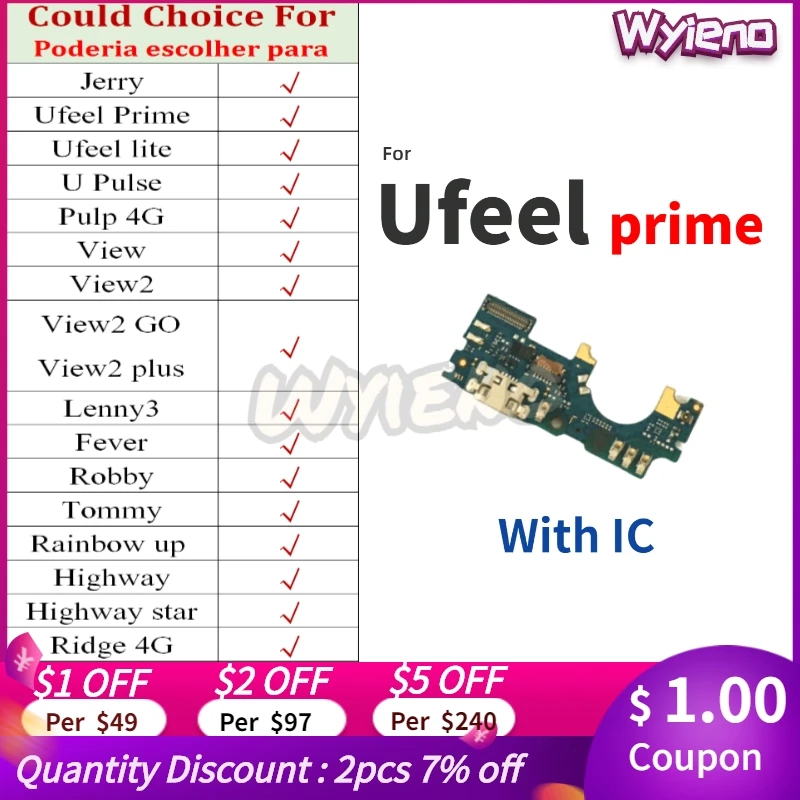 Для Wiko Jerry U feel Prime Lite Pulse Pulp Ridge 4G View 2 Go Plus порт для зарядной док-станции USB зарядное