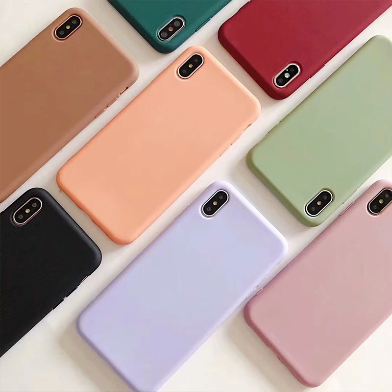 

Candy Color Matte Phone Case For Samsung S6 S7 Edge S8 S9 S10 S10e Plus J4 J6 Plus 2018 J5 J7 Prime 2016 2017 Case Soft TPU Capa