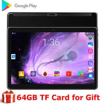 

New product 10 Inch tablet Android 9.0 Google Market 1280x800 IPS Wifi Dual SIM Phone call Glass Screen 10.1 Tablet pc + Gift