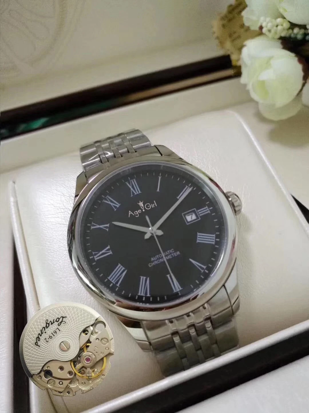 

Luxury Brand New Men Watch Stainless Steel Sapphire Japan Miyota Eta Automatic Mechanical Silver Rose Gold White Watches AAA+