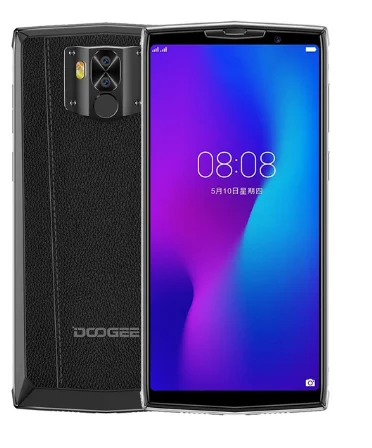 DOOGEE N100 мобильный телефон 10000 мАч батарея отпечатков пальцев 5,9 дюймов FHD+ Дисплей 21 МП камера MT6763 Восьмиядерный 4 Гб 64 Гб мобильный телефон 4G-LTE - Цвет: BLACK Standard