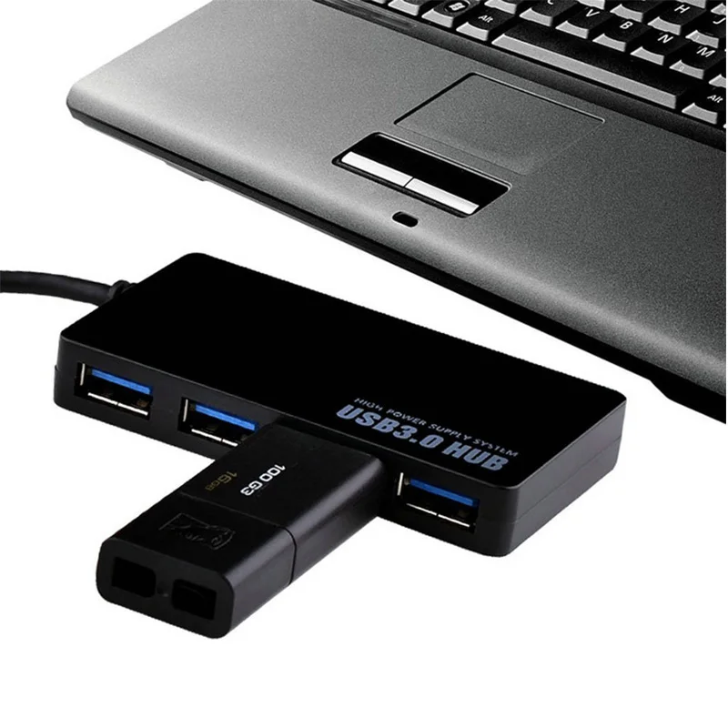 4-портовый USB 3,0 концентратор USB 3,0 концентратор 5G Мбит/сек расширения портативных ПК Кабель-адаптер для ноутбука аксессуары хаб Usb для компьютера