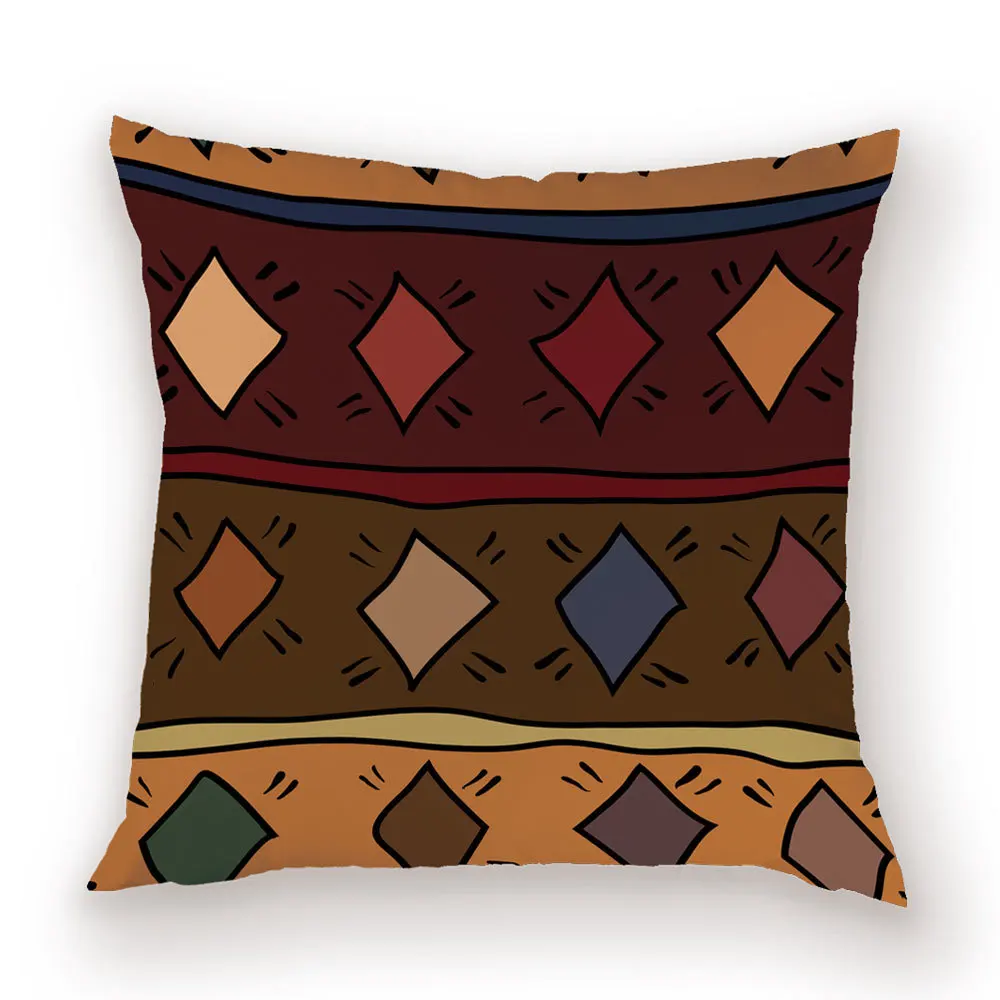 Boho Шикарный декор, красочные подушки, Ретро стиль, в полоску, для дома, декоративная наволочка, для дома, геометрические подушки, Наволочки, чехол