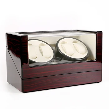 

Watch Winder Box for 4 Automatic MECHANICAL Watches WOOD Uhrenbeweger Watchwinder Black Winding Silent Motor Remontoir Montre