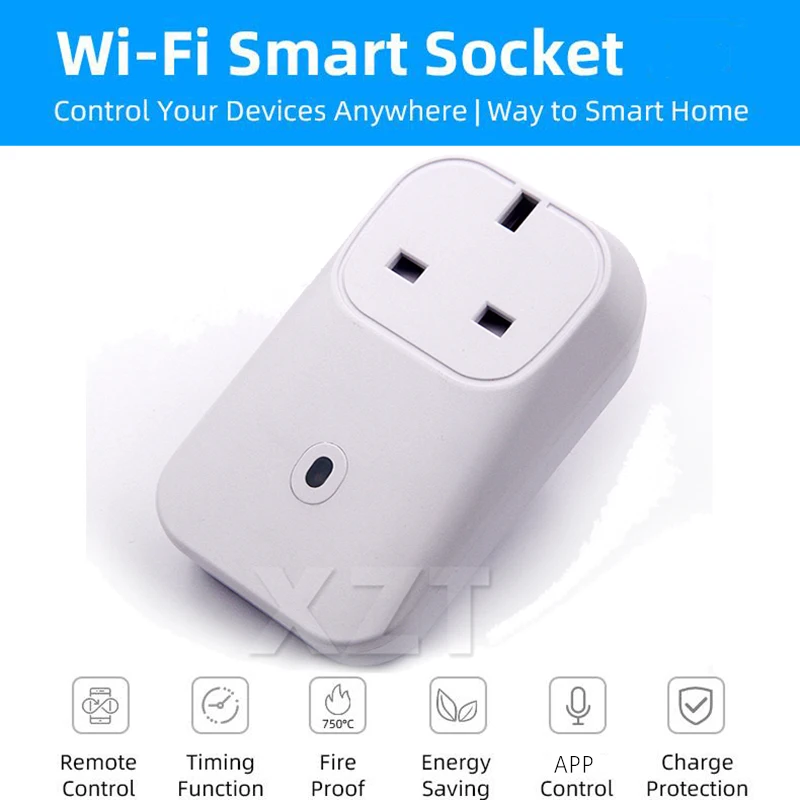 Монитор с измерителем мощности 16 А + таймер розетка Wi Fi умным пультом