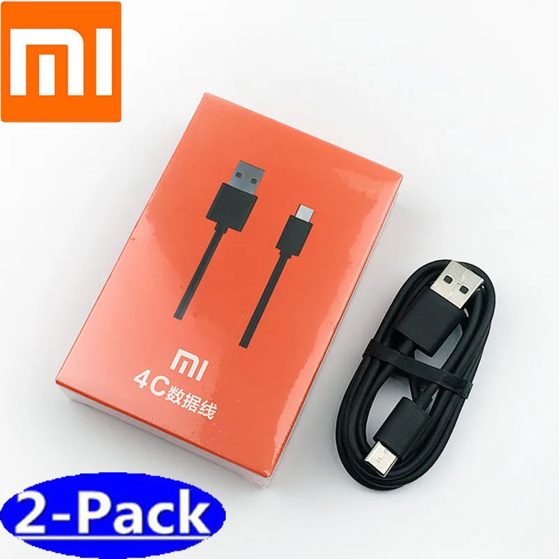 Кабель xiaomi зарядное устройство usb 3,0 type c кабель для передачи данных для mi 6 8 9 9t 9 se A2 A1 5 5S 5x6 4c cc9 redmi note 7 pro pocophone F1 - Цвет: 2 pack box