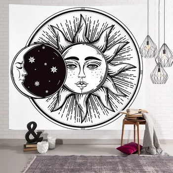 

Ins starry sky totem series tapestry, net celebrity live broadcast background cloth, home decoration painting wall blanket