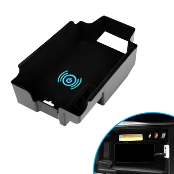 

Car Wireless Charging Armrest Center Console Organizer Storage Box Charging for Cadillac XT5 2017-2020