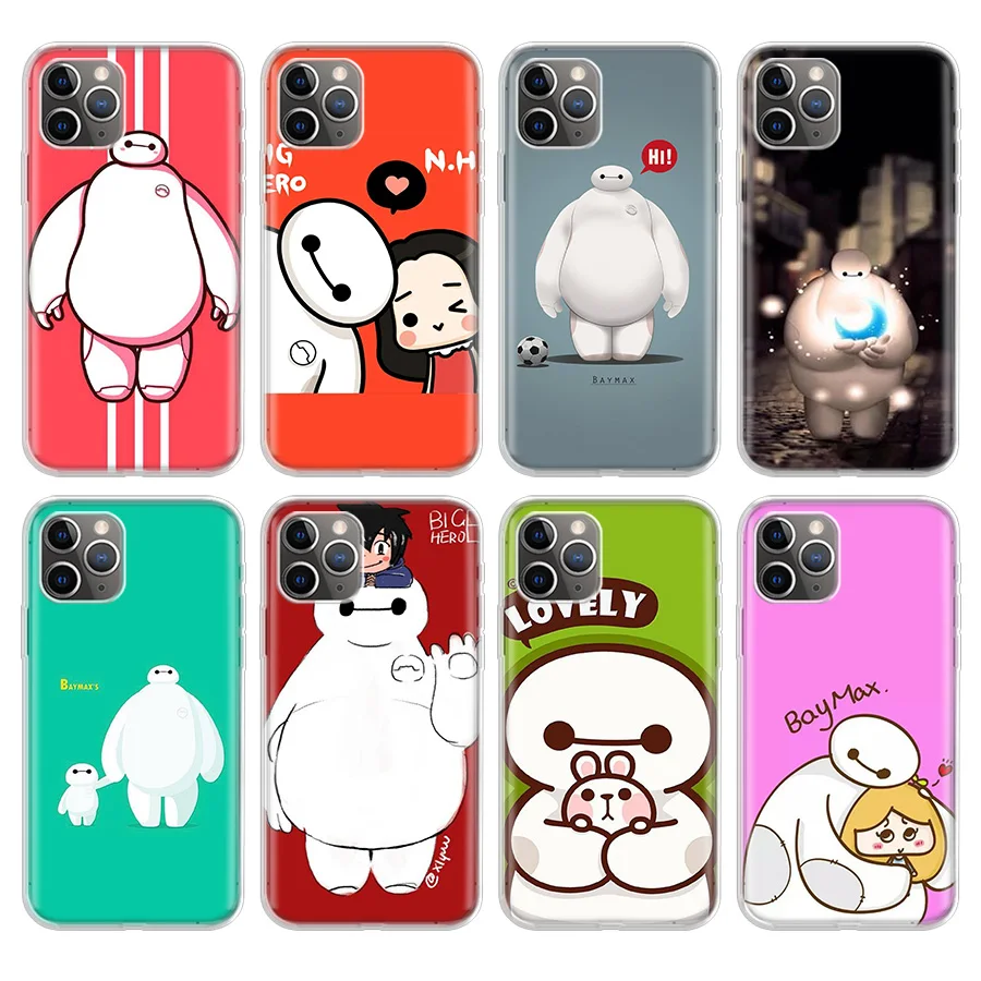 Erilles мультфильм Baymax телефон оболочка для Apple iPhone 11 Pro XR 7 8 6 6S Plus X XS MAX 5 5S SE Мягкий ТПУ
