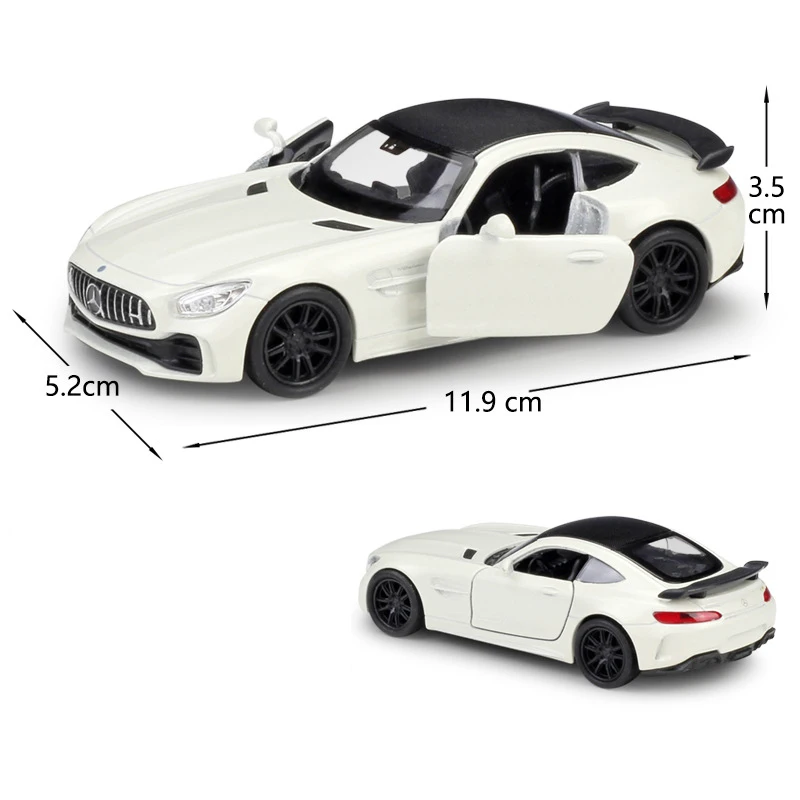 WELLY 1:36 Similator литая модель игрушечного автомобиля Mercedes-AMG GTR Модель гоночного автомобиля вытяжной назад Металлический Игрушечный Автомобиль из сплава для детей Коллекция подарков