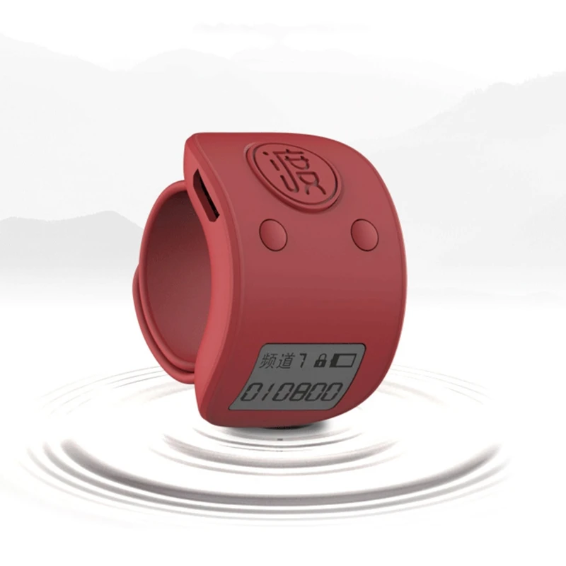 Mini Digital LCD Electronic Finger Ring Hand Tally Counter 9 Digit Prayer Rechargeable Counters Clicker Gift