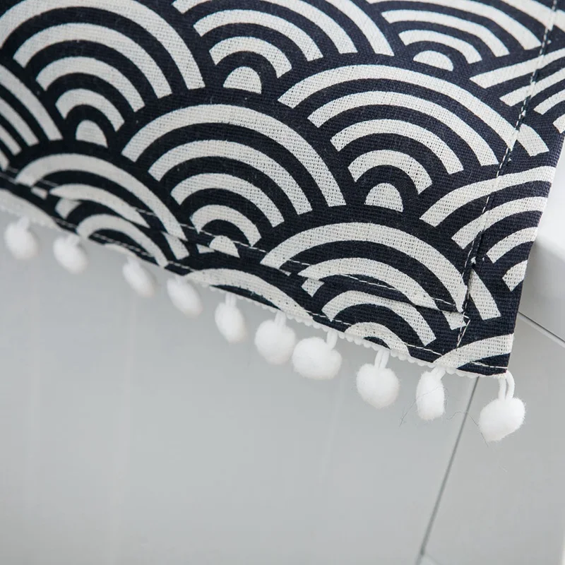 Retro Printing Pattern Drum Washing Machine Cover Portable Dustproof Single Door Refrigerator Cover