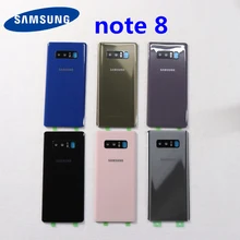 SAMSUNG-recambio de carcasa trasera de batería para Galaxy Note 8, N950, N950F, N9500, SM-N950F, cristal trasero para cámara Note 8