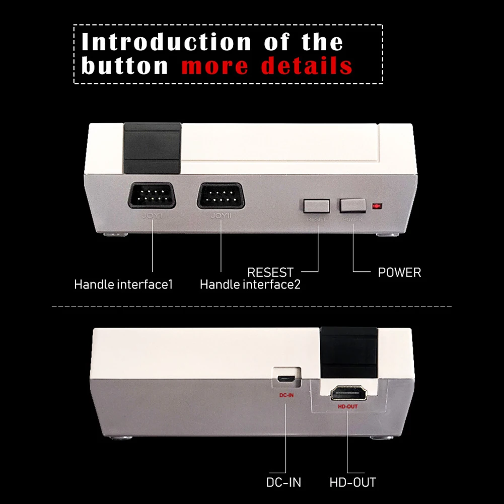 NES 621 Games Mini TV Video Game Console Classic Retro HDMI-compatible Output Family Handheld Gaming Player