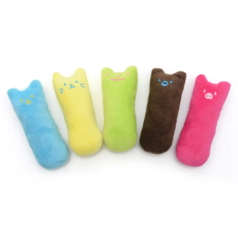 Lovely Cute Cartoon Pets Dogs Cats Plush Toys Durable Chew Squeaker Squeaky Plush Toys Pets Supplies 5 Colors