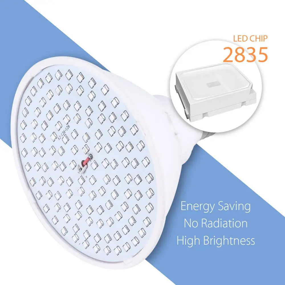 Phyto Lamp Full Spectrum LED Grow Light E27 Plant Lamp Fitolamp For Indoor Seedlings Flower Fitolampy Grow Tent 60 126 200leds Phyto Lamp Full Spectrum LED Grow Light E27 Plant Lamp Fitolamp For Indoor Seedlings Flower Fitolampy Grow Tent 60 126 200leds