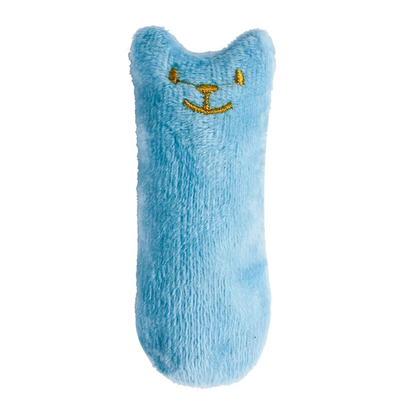 

The rattling pet plush fingers interact with kittens teasing catnip toys F3ME