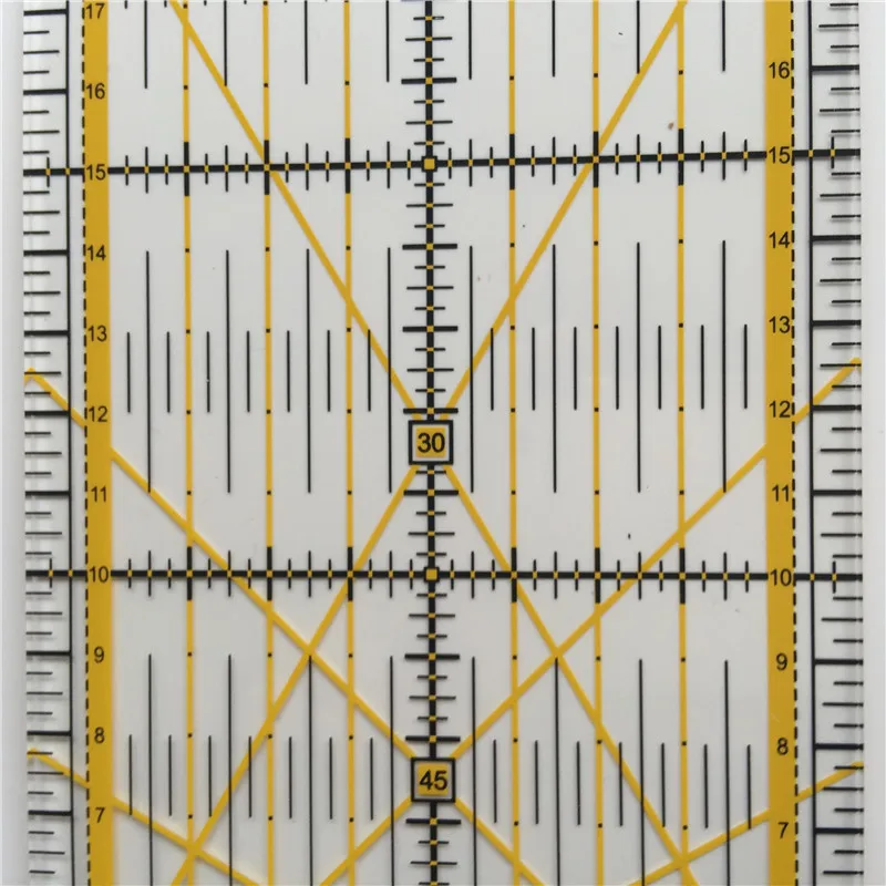 1 шт. 10 см* 45 см Лоскутная линейка Расширенный акриловый материал тонкое мастерство и простота в использовании DIY ручные инструменты
