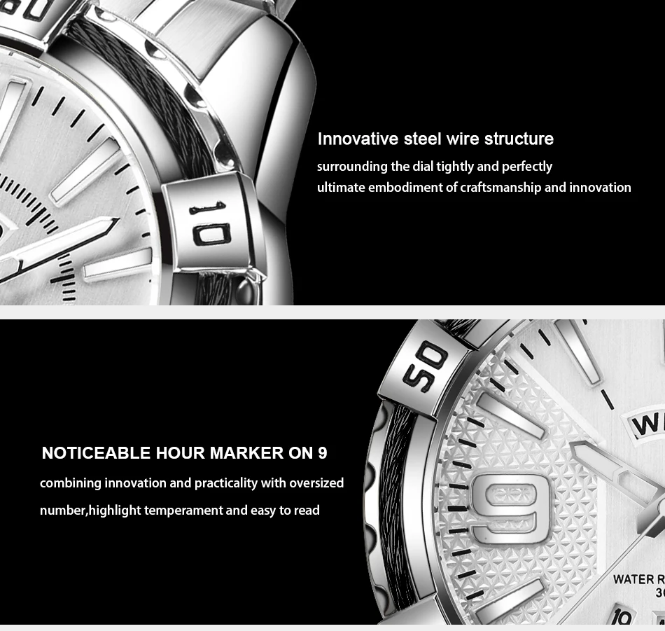 NAVIFORCE Роскошные Брендовые мужские Модные Спортивные кварцевые наручные часы военные полностью стальные водонепроницаемые часы с датой золотые часы Подарки для мужчин