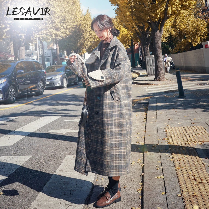 

Hepburn Style Sub-coat Women 2020 New Mid-length Thick Korean Temperament Autumn And Winter Explosion Woolen Coat