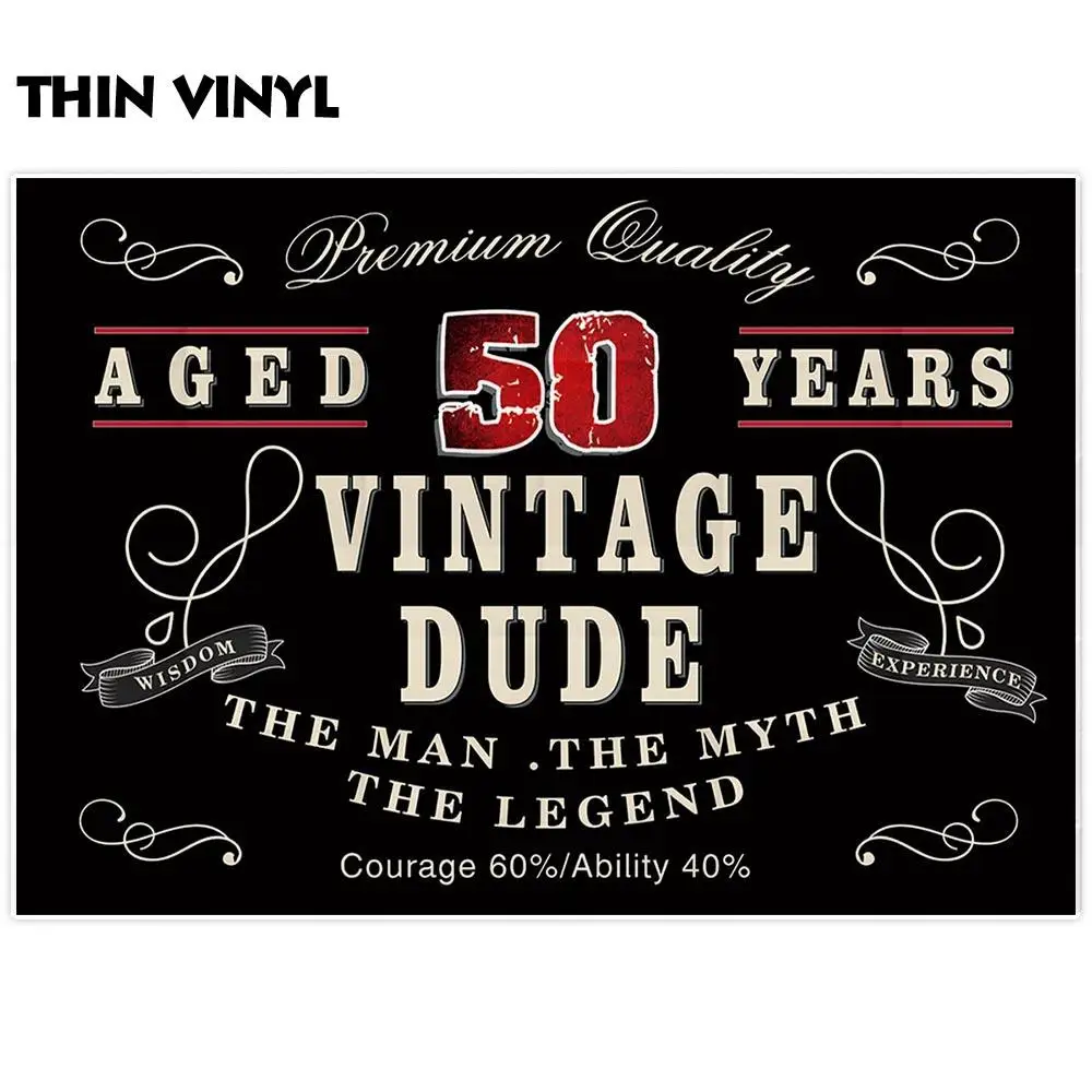 Allenjoy 50th Birthday фотозоны ленты буквы фраза Винтаж Dude Blackboard события принадлежности человек Grand вечерние праздновать фон